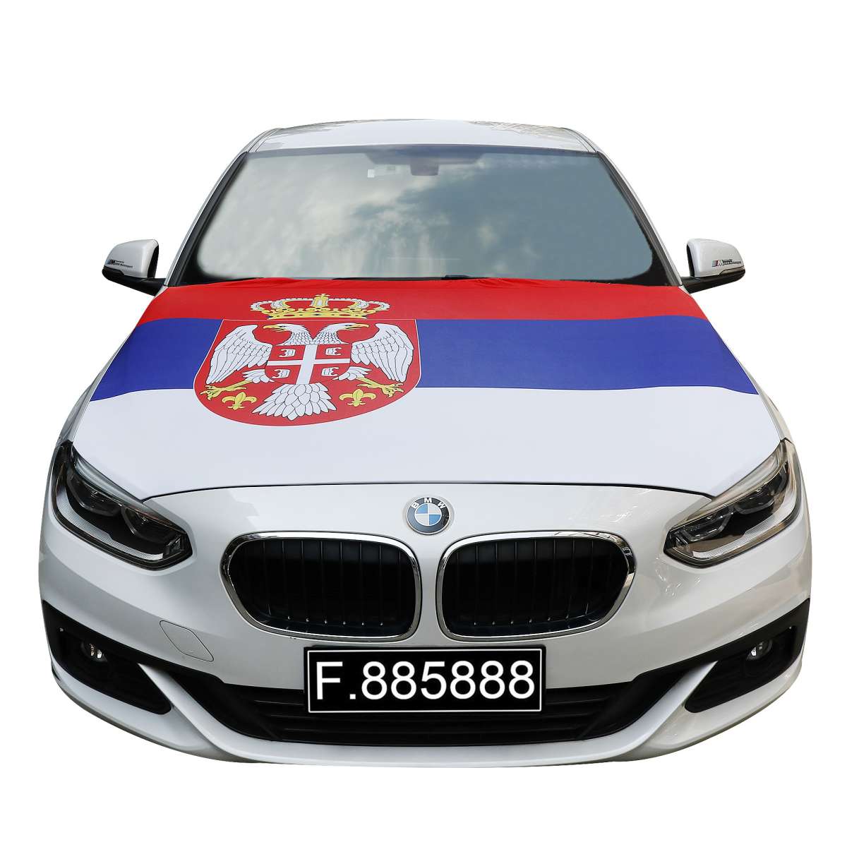 Serbien Motorhaubenflagge
